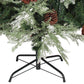 Kerstboom Met Dennenappels 195 Cm Pvc En Pe Groen En Wit