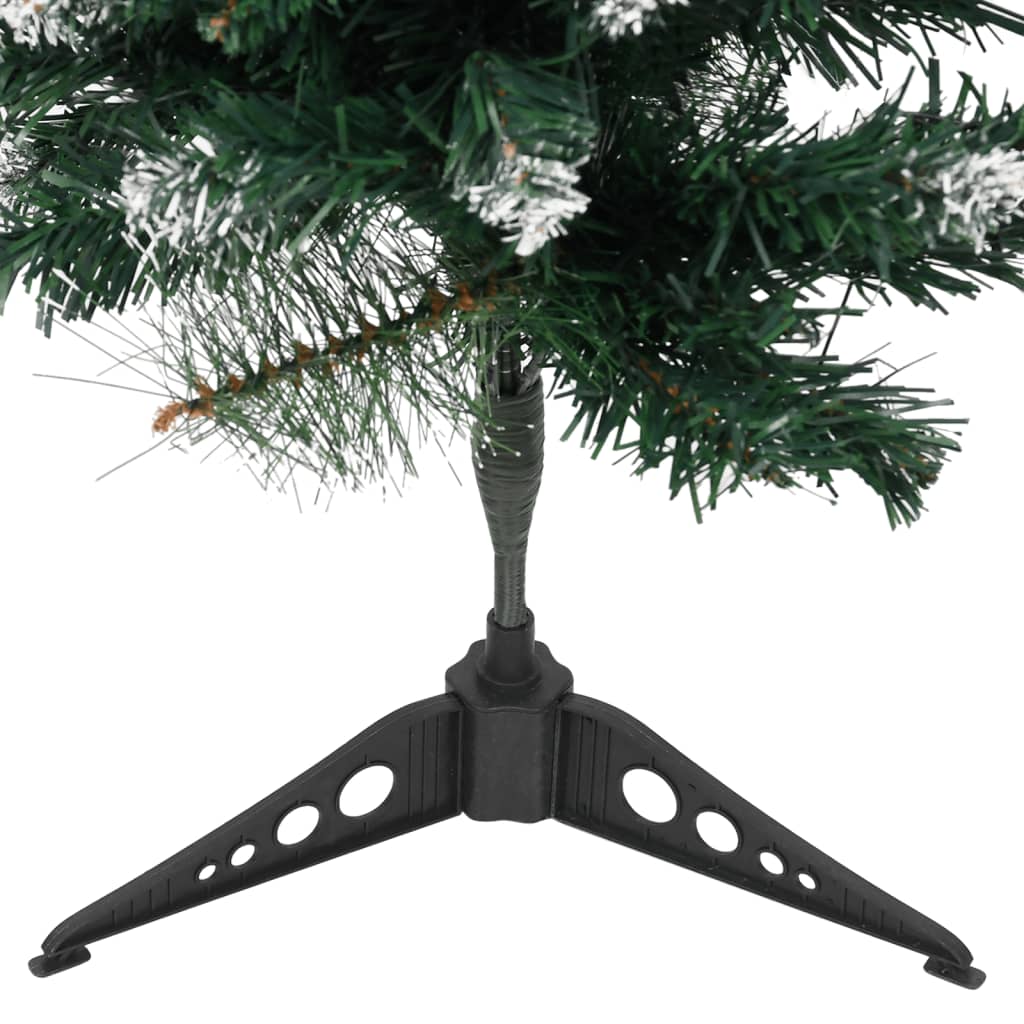 Kunstkerstboom Met Standaard 60 Cm Pvc Groen En Wit