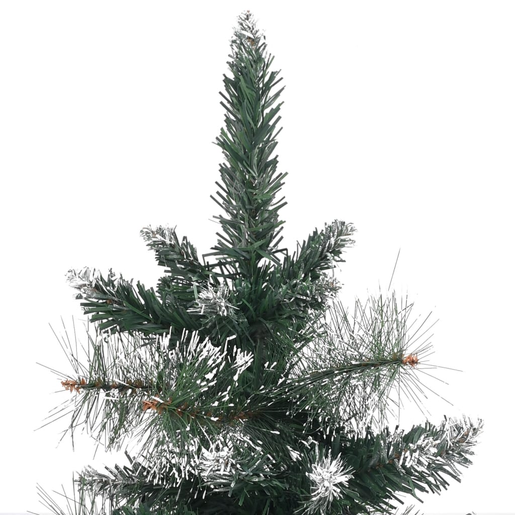 Kunstkerstboom Met Standaard 90 Cm Pvc Groen En Wit
