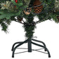 Kerstboom Met Led's En Dennenappels 120 Cm Pvc En Pe Groen