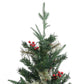 Kerstboom Met Led's En Dennenappels 120 Cm Pvc En Pe Groen