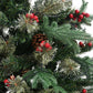 Kerstboom Met Led's En Dennenappels 195 Cm Pvc En Pe Groen