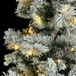 Kerstboom Met Led's, Dennenappels En Sneeuw 120 Cm Pvc En Pe