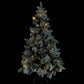 Kerstboom Met Led's, Dennenappels En Sneeuw 195 Cm Pvc En Pe
