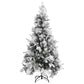 Kerstboom Met Led's, Dennenappels En Sneeuw 225 Cm Pvc En Pe