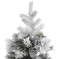 Kerstboom Met Led's, Dennenappels En Sneeuw 225 Cm Pvc En Pe