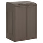 Vuilnisbak Met 2 Deuren 65X45X88 Cm Polypropeen Bruin