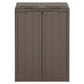 Vuilnisbak Met 2 Deuren 65X45X88 Cm Polypropeen Bruin