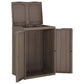 Vuilnisbak Met 2 Deuren 65X45X88 Cm Polypropeen Bruin