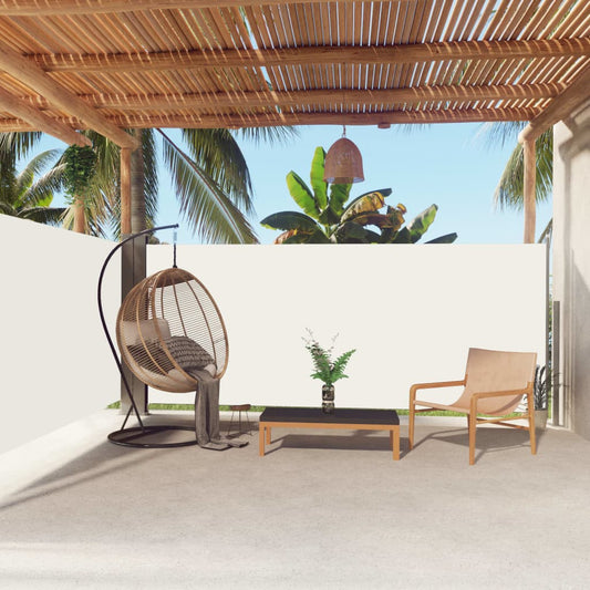 Windscherm Uittrekbaar 160X600 Cm Crèmekleurig