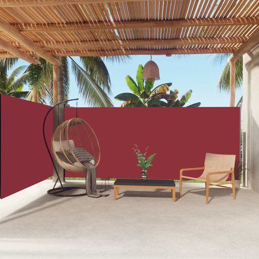 Windscherm Uittrekbaar 160X600 Cm Rood