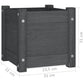 Plantenbakken 2 St 31X31X31 Cm Massief Grenenhout Grijs