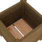Plantenbak 31X31X31 Cm Massief Grenenhout Honingbruin