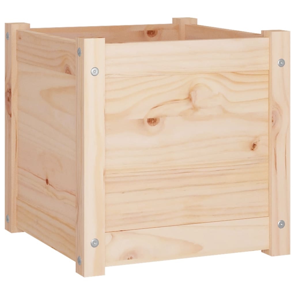 Plantenbakken 2 St 40X40X40 Cm Massief Grenenhout
