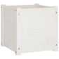 Plantenbakken 2 St 40X40X40 Cm Massief Grenenhout Wit