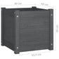 Plantenbak 40X40X40 Cm Massief Grenenhout Grijs