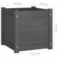 Plantenbakken 2 St 40X40X40 Cm Massief Grenenhout Grijs