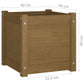Plantenbak 40X40X40 Cm Massief Grenenhout Honingbruin