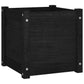 Plantenbak 40X40X40 Cm Massief Grenenhout Zwart