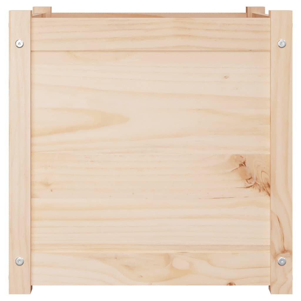 Plantenbakken 2 St 50X50X50 Cm Massief Grenenhout