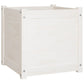 Plantenbak 50X50X50 Cm Massief Grenenhout Wit