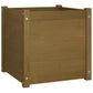 Plantenbakken 2 St 50X50X50 Cm Massief Grenenhout Honingbruin