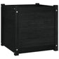Plantenbakken 2 St 50X50X50 Cm Massief Grenenhout Zwart