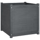 Plantenbakken 2 St 60X60X60 Cm Massief Grenenhout Grijs