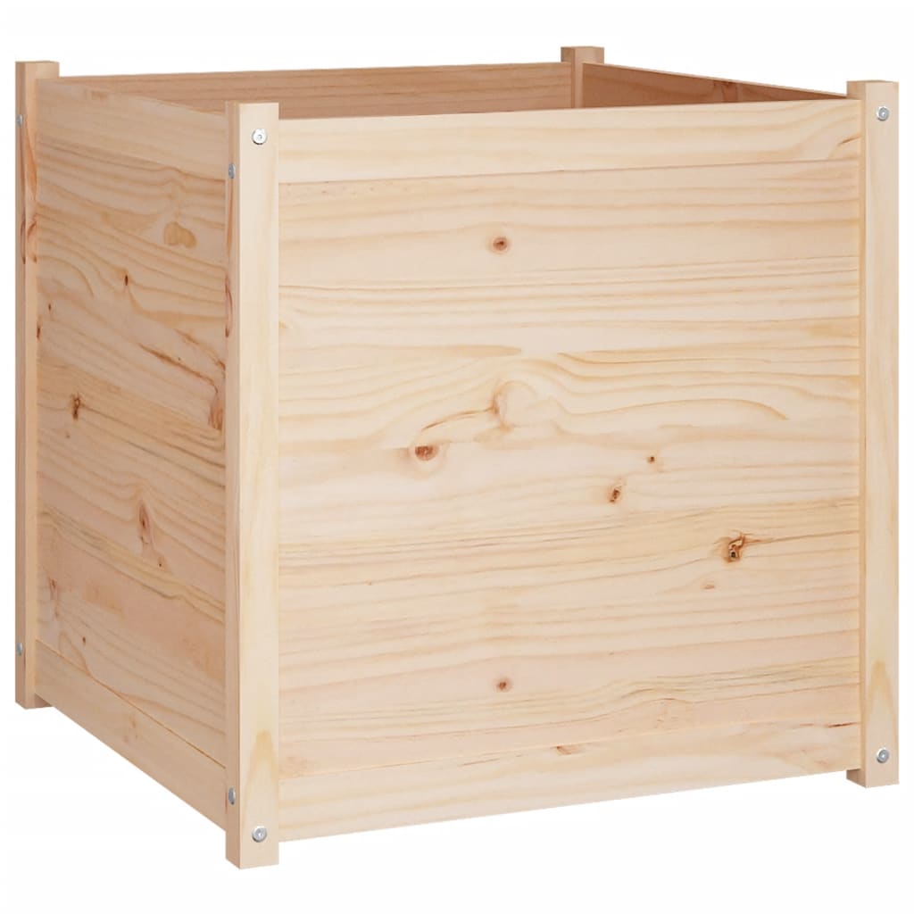 Plantenbak 70X70X70 Cm Massief Grenenhout