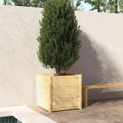 Plantenbak 70X70X70 Cm Massief Grenenhout