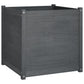 Plantenbak 70X70X70 Cm Massief Grenenhout Grijs