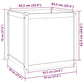 Plantenbak 70X70X70 Cm Massief Grenenhout Grijs