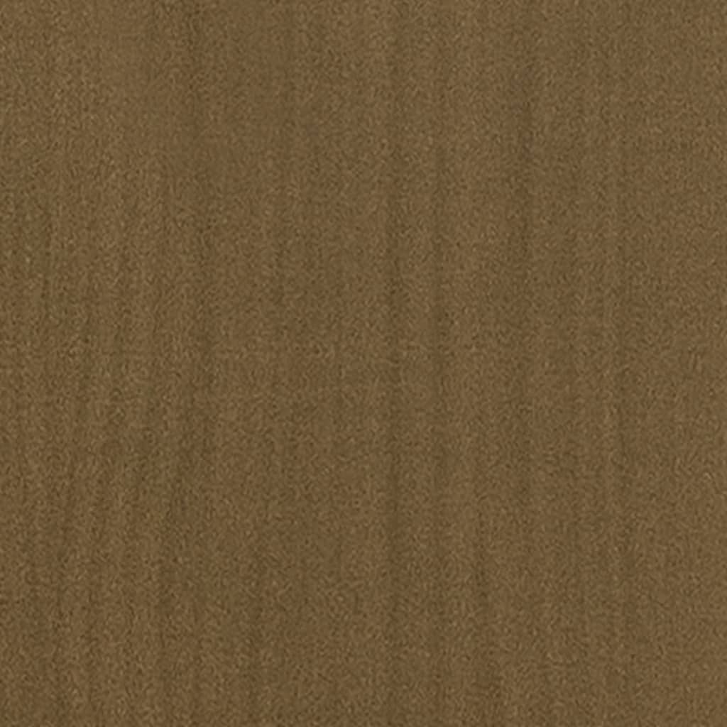 Plantenbak 70X70X70 Cm Massief Grenenhout Honingbruin
