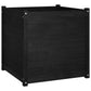 Plantenbak 70X70X70 Cm Massief Grenenhout Zwart