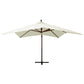 Zweefparasol Met Houten Paal 300 Cm Zandwit