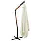 Zweefparasol Met Houten Paal 300 Cm Zandwit