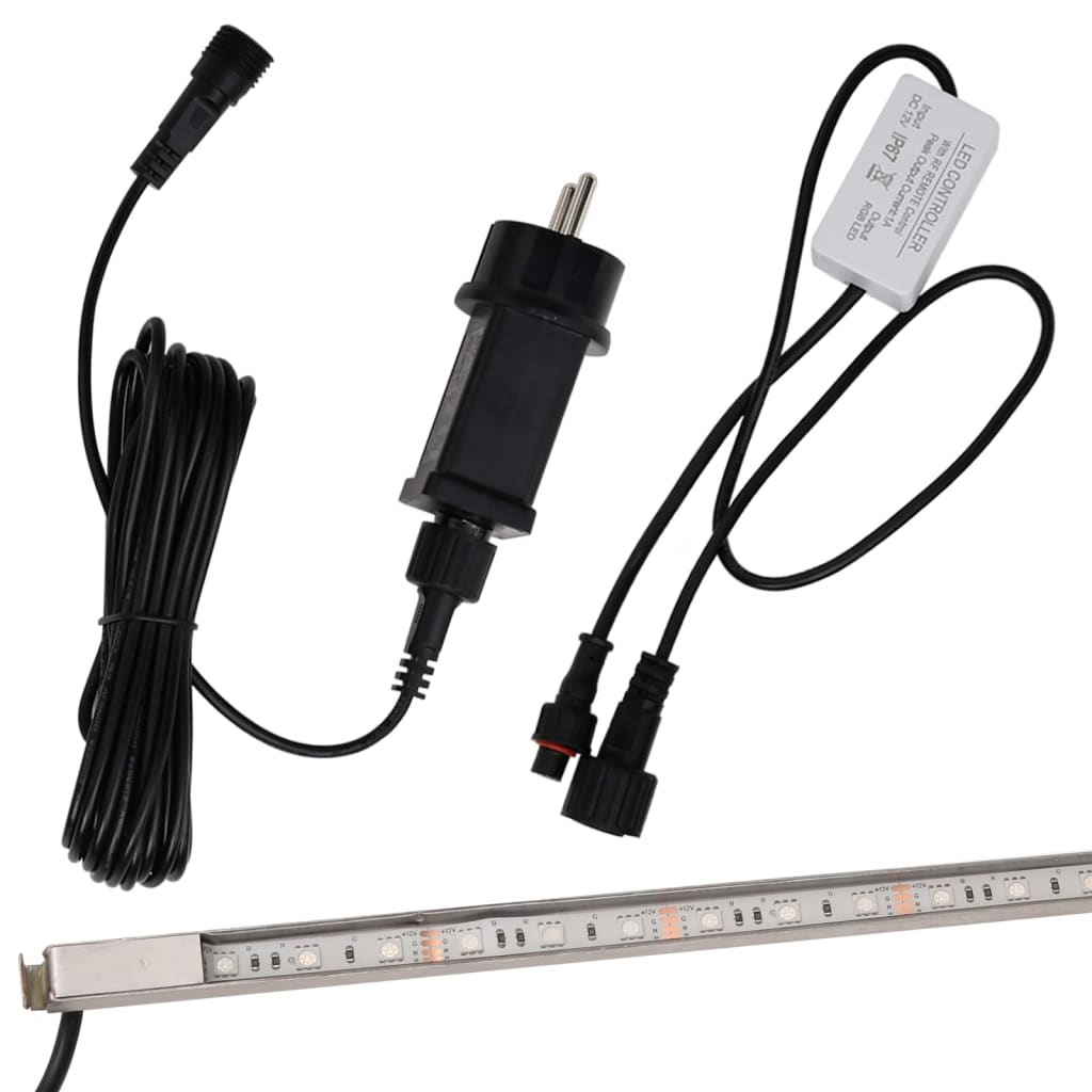 Watervaloverlaat Met Rgb Led's 60 Cm Roestvrij Staal