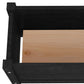 Plantenbak 60X31X31 Cm Massief Grenenhout Zwart