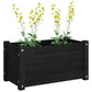 Plantenbak 60X31X31 Cm Massief Grenenhout Zwart