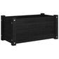 Plantenbakken 2 St 60X31X31 Cm Massief Grenenhout Zwart
