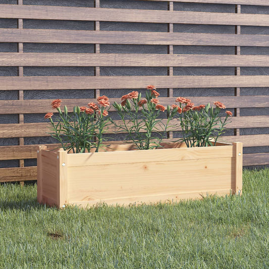Plantenbak 100X31X31 Cm Massief Grenenhout
