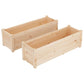 Plantenbakken 2 St 100X31X31 Cm Massief Grenenhout