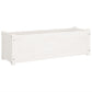 Plantenbak 100X31X31 Cm Massief Grenenhout Wit