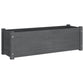 Plantenbak 100X31X31 Cm Massief Grenenhout Grijs