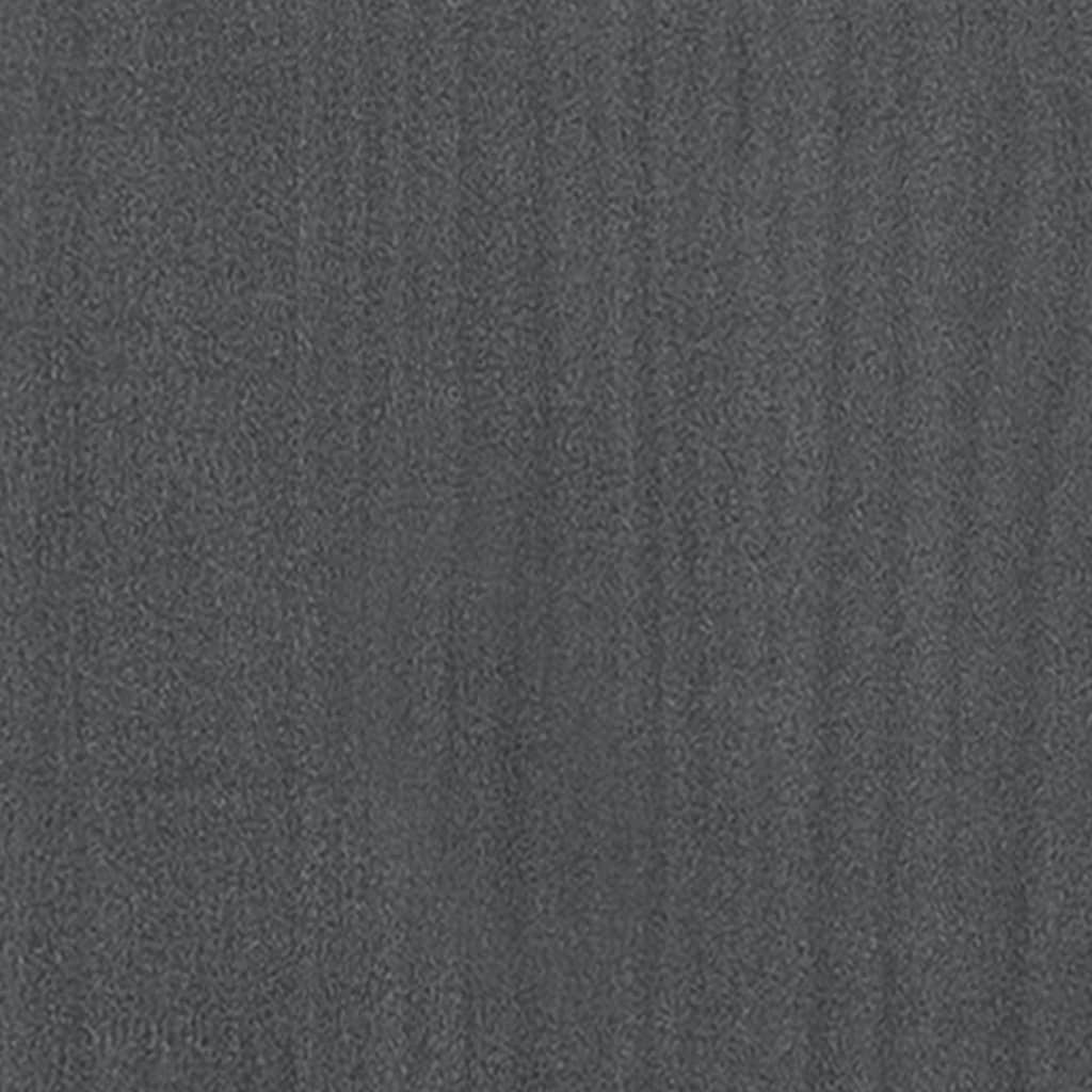 Plantenbak 100X31X31 Cm Massief Grenenhout Grijs