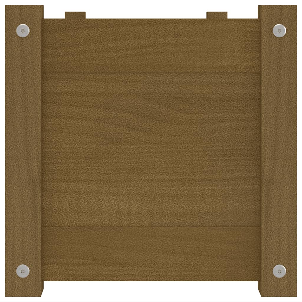 Plantenbak 100X31X31 Cm Massief Grenenhout Honingbruin