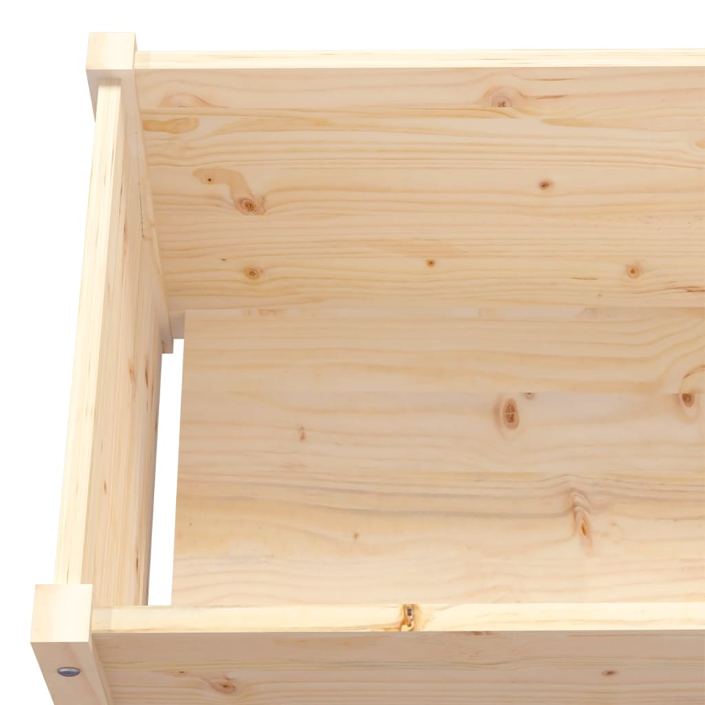 Plantenbakken 2 St 100X50X50 Cm Massief Grenenhout