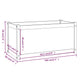 Plantenbakken 2 St 100X50X50 Cm Massief Grenenhout Wit