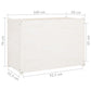 Plantenbak 100X50X70 Cm Massief Grenenhout Wit