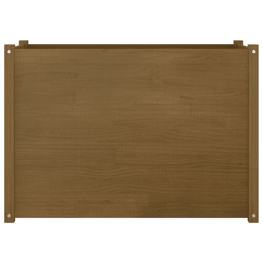 Plantenbak 100X50X70 Cm Massief Grenenhout Honingbruin